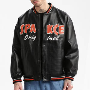 Chaqueta de cuero para hombre de moda con envío rápido para exteriores, chaqueta de motorista de peso pesado de Material de cuero puro personalizada para hombre - Product Image 1