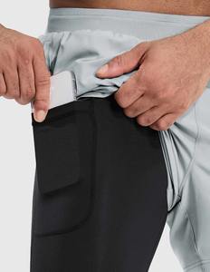 กางเกงขาสั้นระบายอากาศสำหรับผู้ชายกางเกงขาสั้นออกกำลังกาย - Product Image 4