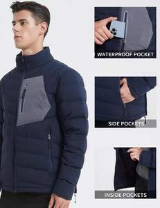 Veste chaude d'hiver de coupe régulière Nouveau design Vestes pour hommes à bulles d'air personnalisées à la mode pour hommes - Product Image 4