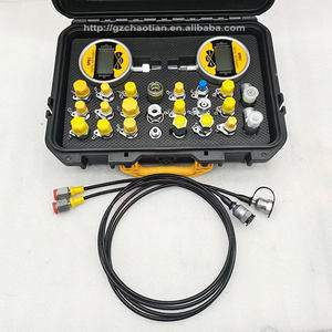 Outils de diagnostic d'excavatrice Jeu de manomètres hydrauliques numériques 2 <span class=keywords><strong>instruments</strong></span> de mesure Kit de <span class=keywords><strong>test</strong></span> d'outils de <span class=keywords><strong>test</strong></span> - Product Image 2