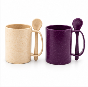 Juego de Tazas de Acai y Fibra de Bambú - Taza de Café Reutilizable, Biodegradable y Duradera - Hecha en Brasil - Product Image 4