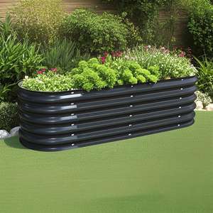 Jardinière galvanisée pour des thèmes de décoration naturels, offrant une résistance élevée grâce à une base en alliage durci. - Product Image 6