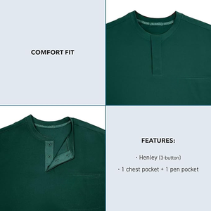 Vêtements de soins de santé pour hommes personnalisés, élégants et confortables, uniformes quotidiens, tissu tricoté léger avec un look personnalisé - Product Image 1