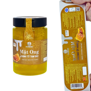 Etiquetas de alimentos de Color personalizadas de alta calidad, pegatina adhesiva impermeable, embalaje de papel Offset, hecho en Vietnam, cartón Kraft - Product Image 3