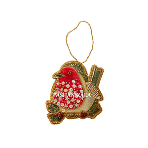 New Design Of Indian Products For <b>Top</b> Quality Durable Beautiful Handmade Zari Embroidery <b>Christmas</b> Ornaments <b>Tree</b> Decoration - Product Image 1
