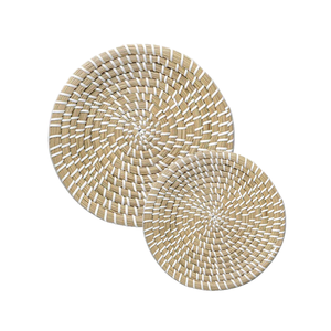 Décor de panier suspendu en matériau naturel de haute qualité du Vietnam napperons écologiques et personnalisables - Product Image 1