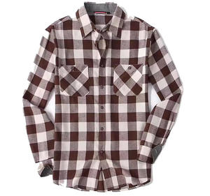 Camisa de franela a cuadros de algodón para hombre, franela suave y cómoda para uso diario - Product Image 3