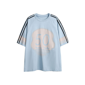 T-shirt pour homme, style streetwear hip-hop, couleur unie, vente chaude, bonne qualité, service OEM/ODM pour vêtements décontractés. - Product Image 1