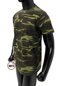 Fabrication sur mesure fabricant manches courtes matériau respirant grande taille vêtements d'été impression camouflage hommes t-shirts - Product Image 6
