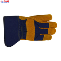 Guantes de conductor de cuero de grano de piel de cabra de vaca de alta calidad Guantes de trabajo de cuero para hombres Guantes de uso general