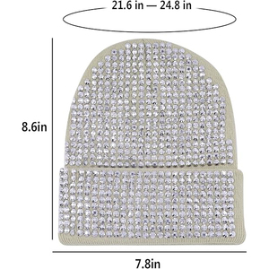 Gorro de Invierno Personalizado de Punto Jacquard Acrílico Térmico con Logotipo Bordado Ajustable Unisex para Adultos - Product Image 6
