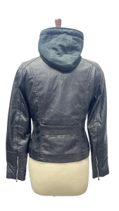 Chaqueta de hombre hecha de cuero de piel de oveja genuina texturizada con bolsillos multifuncionales Chaquetas de motorista ajustadas regulares para hombres - Product Image 2