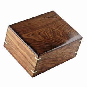 American Style Large Biodegradable Wooden <b>Urn</b> Perfect Memorial Keepsake for Beloved Ones Adult <b>Pet</b> or Baby Ashes Decoration - Product Image 1