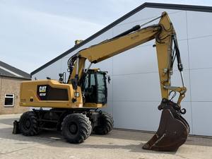 Excavatrice sur pneus d'occasion Caterpillar M316F, poids opérationnel de 15 tonnes, modèles mini 330BL 336D, moteur, boîte de vitesses, pompe à engrenages, PLC - Product Image 5