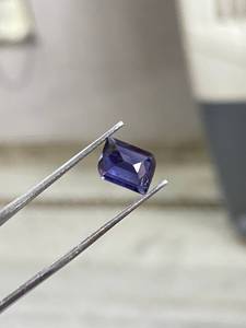 Iolite พลอยรูปสี่เหลี่ยมจัตุรัสตัดหินธรรมชาติหิน September birthstone เครื่องประดับทำด้วยมือพลอยสี่เหลี่ยมเหลี่ยมเพชรพลอยสีฟ้า iolite - Product Image 4