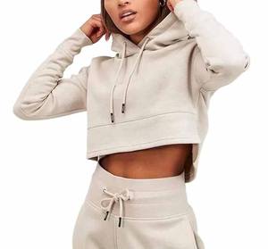 Custom Logo Latest <b>T</b> <b>Shirt</b> and Shorts Sets Quick Dry Breathable Women's Customized Women Crop Top Hoodies - Product Image 2