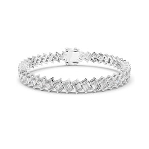 7.52 CT Lab Grown Diamond Tennis Bracelet <b>Emerald</b> Cut 18KT, 14KT, 10KT Gold & 925 Silver Rose, Yellow, White Gold Options - Product Image 3