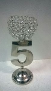 Bougeoir en cristal, décoration de la maison, autre support de bougie brillant, pour l'intérieur et l'extérieur - Product Image 5