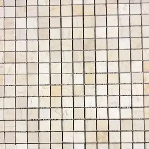 Mosaico de azulejos de oro de Jerusalén 12x12, salpicadero de porcelana pulida con función antideslizante y de ladrillo refractario, 10 pies cuadrados, - Product Image 1