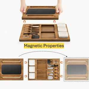 Ensemble de planches à découper en bois de haute qualité, multi-tailles |   Couteau de cuisine professionnel rectangulaire, durable et facile à nettoyer - Product Image 6