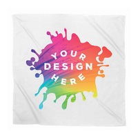 Pañuelo para la Cabeza de Algodón de Alta Calidad con Logotipo Personalizado, Estilo Hip Hop, Multifuncional para Exteriores, 22x22 Pulgadas