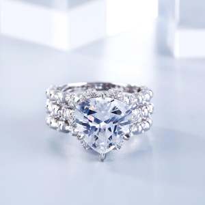 Jeulia Interchangeable Trillion Cut Sterling Silver <b>Skull</b> <b>Ring</b>-Fashion Jewelry Set - Product Image 6