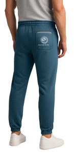 Pantalon de survêtement anti-rides pour homme, style professionnel, personnalisé OEM, coupe slim décontractée avec cordon de serrage à la taille - Product Image 3
