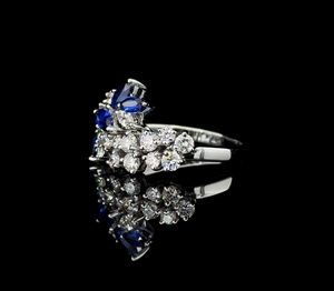 Anillo personalizado de oro blanco de 18 quilates para mujer, Diamante Natural de alta calidad, certificado GIA, brillante, entrega rápida para el día a día - Product Image 2