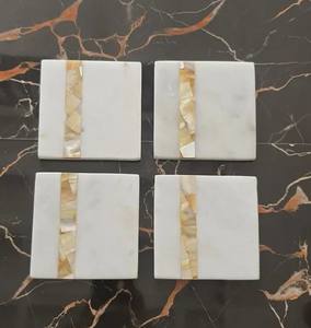 Dessous de verre classiques en marbre et en bois au prix de gros Design élégant et durable - Product Image 1