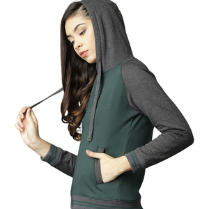 Conjunto de Sudadera con capucha de dos piezas con lentejuelas de punto estampado invierno otoño para mujer venta al por mayor OEM suministro a granel estilo de calle principal - Product Image 6