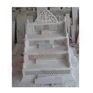 New Arrival Hand Engraving Mosque Decoration Mehrab Jali Reasonable Price Marble Masjid Mimber For Mosque