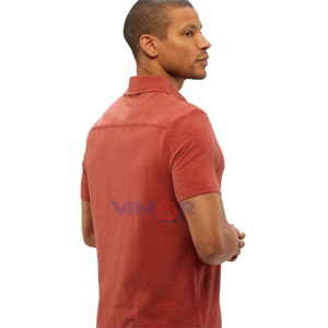 Camisetas Polo informales de algodón de alta calidad para hombre, camisetas polo transpirables de manga corta con logotipo bordado personalizado, camiseta polo con OEM - Product Image 3