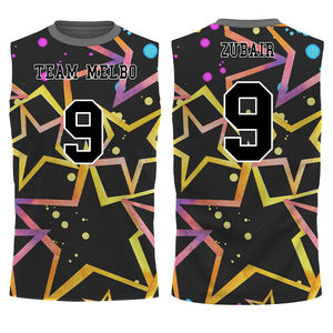 โลโก้ทีมที่กําหนดเองวินเทจ 100% โพลีเอสเตอร์ระเหิดปักผู้ชายแขนกุด 7v7 ชุดฟุตบอลเสื้อ - Product Image 6