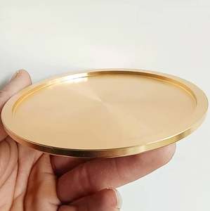 Sous-verres en laiton de forme carrée et ronde pour la décoration de table, prix de gros pour les restaurants, les bureaux, les sous-verres à thé, taille personnalisée - Product Image 6