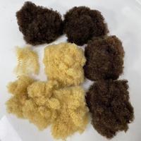 Extension de cheveux humains vierges indiens, 200g, 8 pouces, brun foncé 2 # brun clair 6 # blond 27 #, Double dessin, en vrac, pour femme noire