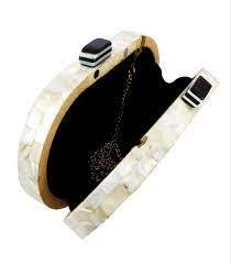 Handmade Wedding and Party <b>Handbag</b> for Brides' Special Occasions Elegant Custom Mother of Pearl <b>Bridal</b> Clutch for <b>bridal</b> bag - Product Image 5