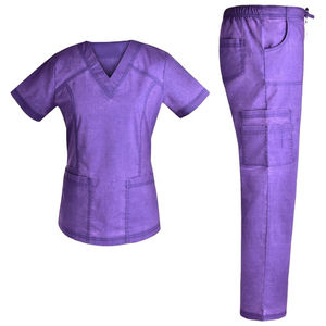 Uniforme médical professionnel Ensembles de gommage pour infirmière Marque privée personnalisée Scrubs pour hôpitaux avec matériau en spandex - Product Image 1