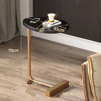 Meubles de salon et de chambre à coucher en bois de noyer de luxe, table d'appoint moderne pour petit canapé