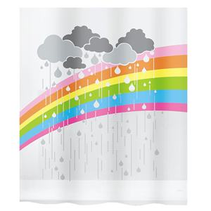 Collezione Spirella Arc, Tenda da Doccia in Tessuto 180 x 200, 100% Poliestere, Multicolore - Product Image 1