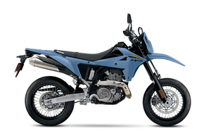 มอเตอร์ไซค์วิบากสีน้ำเงิน 450 ซีซี สูบเดียว 4 วาล์ว DOHC สำหรับแข่งออฟโรด รองรับ OEM ODM OBM ความเร็วสูงสุด >80 กม./ชม. - Product Image 1