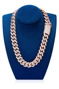 Precioso collar de moissanita chapado en oro de 10 quilates E Color corte brillante VVS2 claridad brillante Hip Hop joyería elegante exportación - Product Image 4