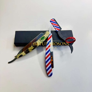 Maquinilla de Afeitar Profesional de Acero Inoxidable de Una Sola Hoja para Hombre, Diseño Multicolor, Personalizable con Marca Privada - Product Image 6