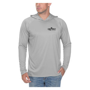 Camisas de pesca atléticas de manga larga Rash Guards Casual Wear Sudadera con capucha Hombres Pullover Ligero con capucha Upf 50 + Protección solar - Product Image 1