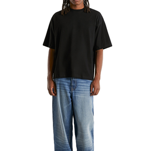 T-shirt surdimensionné de luxe pour hommes de haute qualité 100% coton T-shirt blanc personnalisable à la conception lourde Boxy Service OEM - Product Image 1