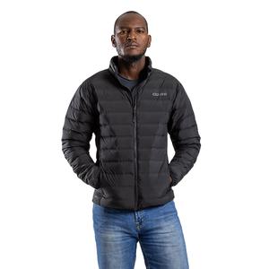 custom Men's Front Logo Breathable Denim Bomber Jacket High Street American Style Stand Collar Hip Hop Winter Riding Jacket - Product Image 1