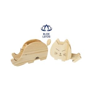 Cat Shape Wooden <b>Handle</b> Telephone - Product Image 3