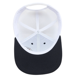 Casquette Trucker en Toile Noire Brodé(e) à 6 Panneaux avec Motif Dessin Animé, Structurée, Maille Blanche, Boucle Simple en Plastique, Haute Qualité - Product Image 5