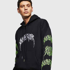 Pull-over ample à capuche pour homme 400 GSM Offre Spéciale 100% coton sweat-shirt en éponge française avec logo personnalisé teint en plaine pour l'hiver - Product Image 3