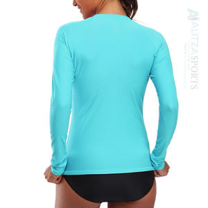 Tankini Rash Guard hecho a mano para mujer, secado rápido, absorbe la humedad, acabado lavado, logotipo personalizado, decoración recortada para playa y Yoga, 1 pieza - Product Image 5