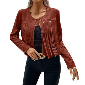 Top Selling Breathable Women Fashion Leather <b>Jacket</b> High Quality Low Price Western <b>Ladies</b> <b>Jackets</b> Made In Pakistan - Product Image 5